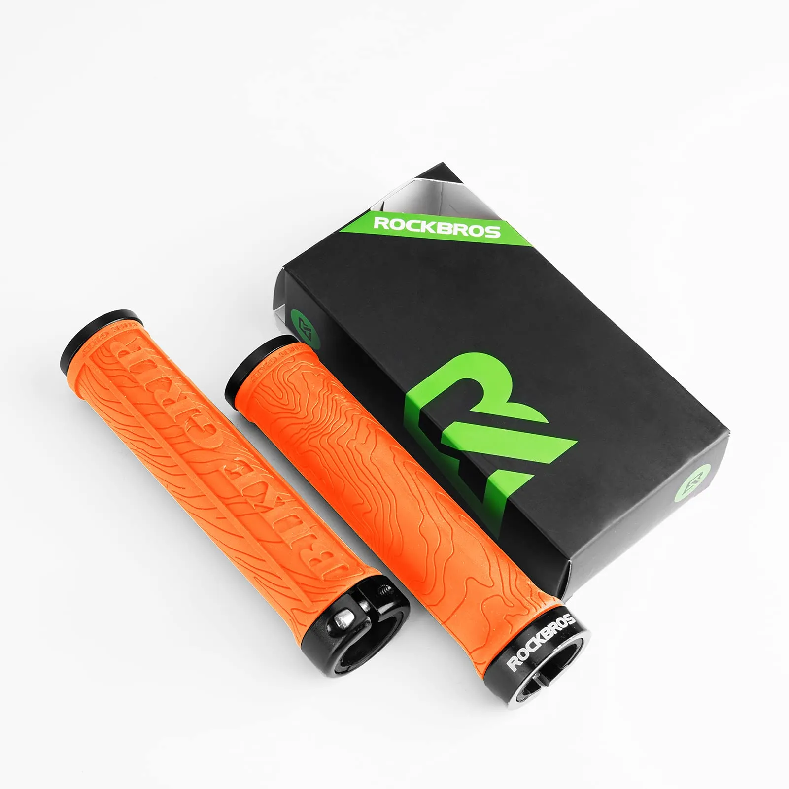 ROCKBROS Mountain Bike Handlebar Grips Double Lock-on Rubber Anti-slip
