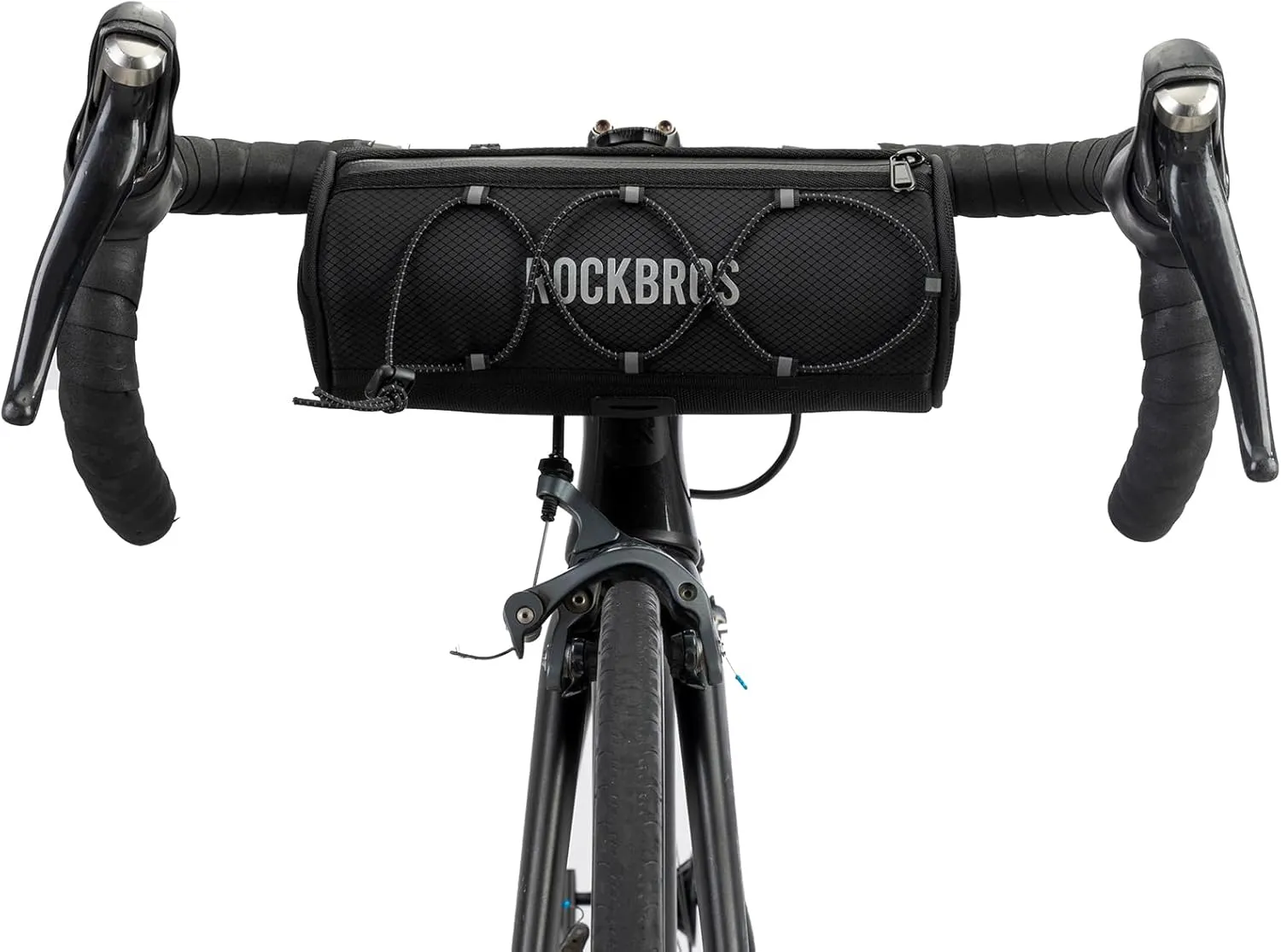 ROCKBROS ROAD TO SKY Bike Handlebar Bag Bicycle Front Bag Bag Storage Bag Lightweight & Sturdy Bicycle Handlebar bag for Road Mountain Bike 2L,Black