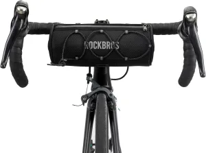ROCKBROS ROAD TO SKY Bike Handlebar Bag Bicycle Front Bag Bag Storage Bag Lightweight & Sturdy Bicycle Handlebar bag for Road Mountain Bike 2L,Black