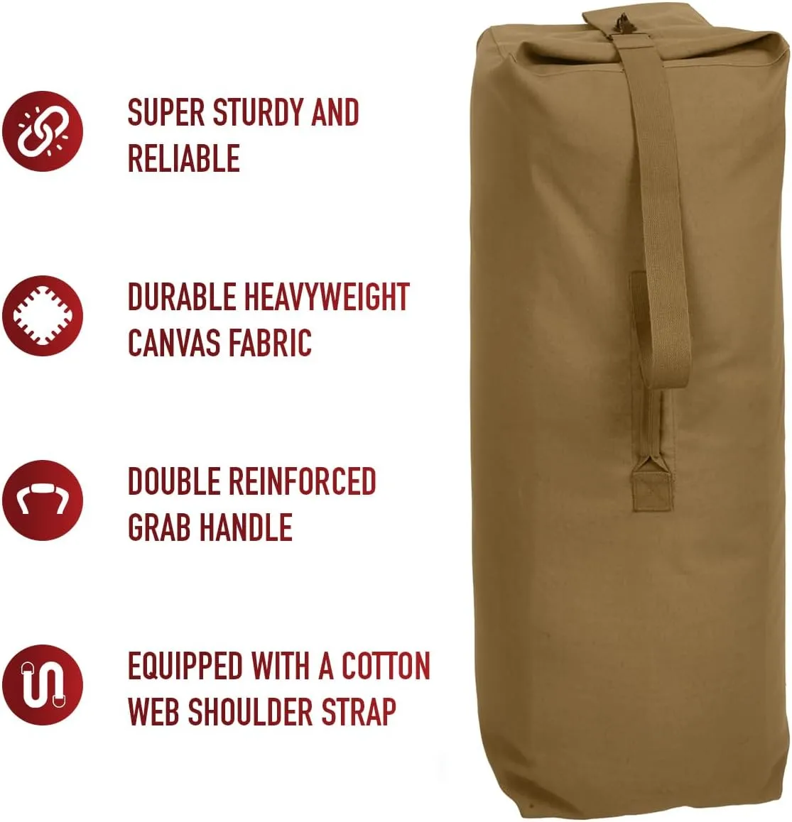 Rothco Top Load Canvas Duffle Bag
