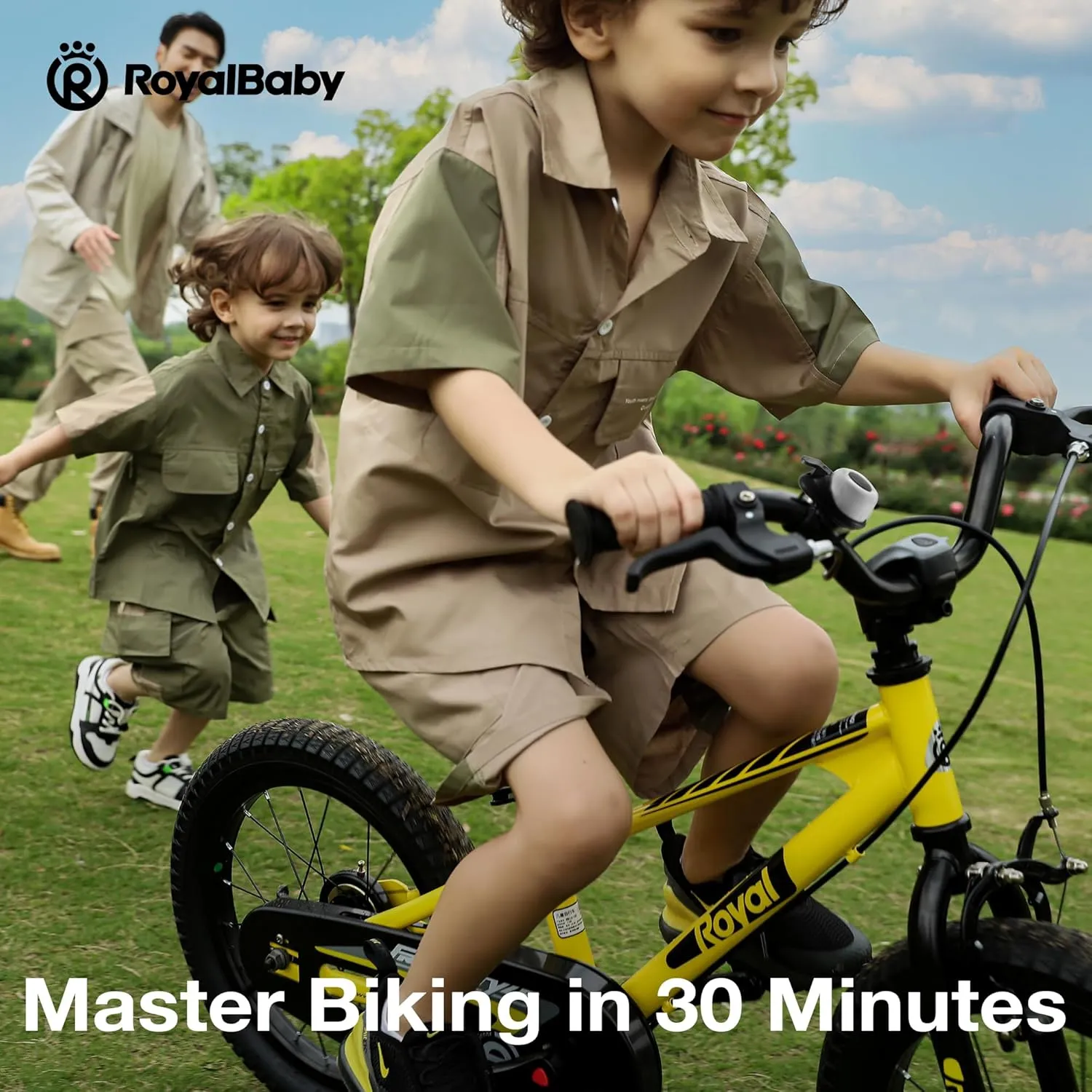 RoyalBaby Kids Bike EZ Balance to Pedal Dual Handbrake Toddlers Boys Girls Bicycle 12-20 Inch for Age 3-10 Years