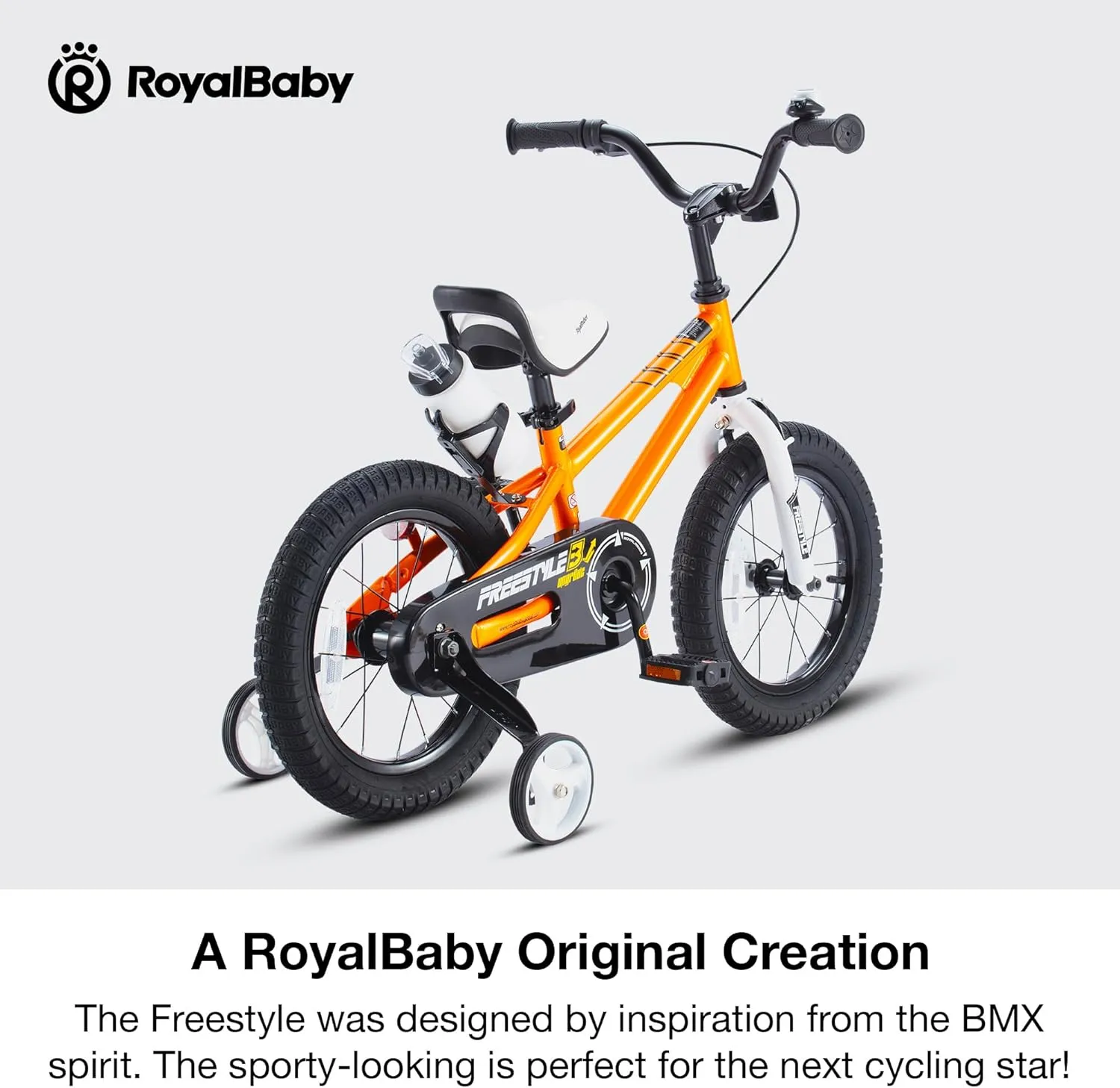 RoyalBaby Kids Bike EZ Freestyle Training Free Balance to Pedal Easy Learning Bicycle, 12-18 Inch for Toddlers to Big Kids