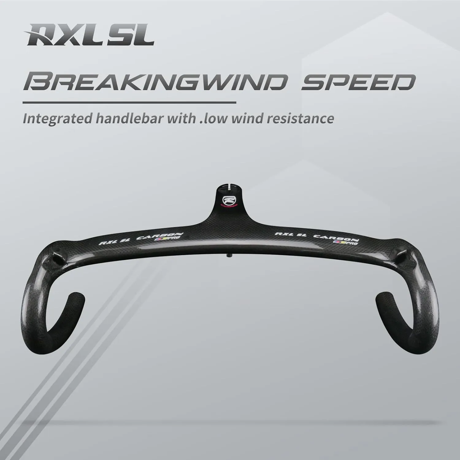 RXL SL carbon fiber road bike bars with integrated stem integrated handlebar carbon road bike handlebars drop handlebar 1-1/8"(28.6mm) 3K Glossy/Matte drop handlebars 400/420/440 90/100/110/120