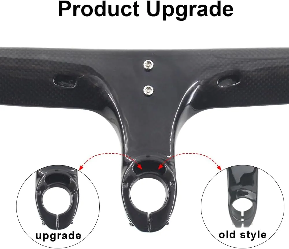 RXL SL carbon fiber road bike bars with integrated stem integrated handlebar carbon road bike handlebars drop handlebar 1-1/8"(28.6mm) 3K Glossy/Matte drop handlebars 400/420/440 90/100/110/120