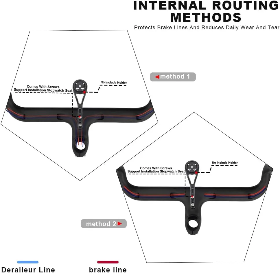 RXL SL Integrated Road Handlebar Carbon Integrated Handlebar Road Bike Integrated Handlebars 31.8/28.6mm Road Bike Integrated Drop Handlebar 90 X 400 Integrated Bike Handlebars Carbon Handle Bar