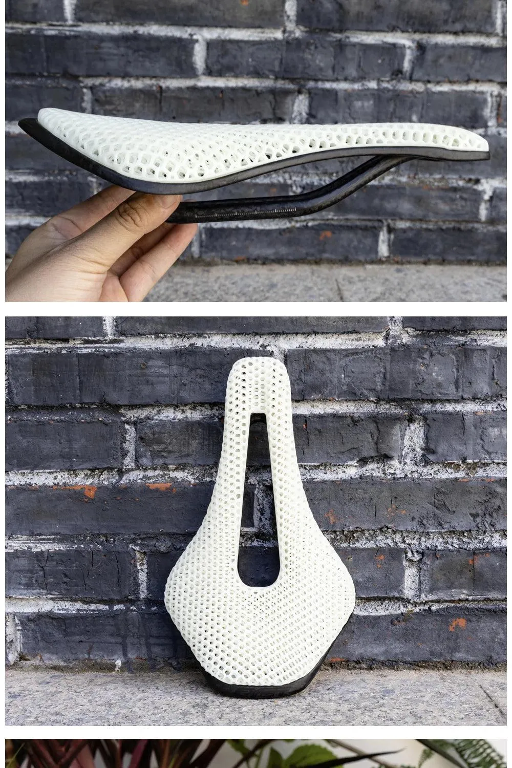 RYET 3D Printed Carbon Bike Saddle For MTB Road Bike Cycling Seat Bicycle Ultralight Saddle Full Carbon Cushion Cycling Parts