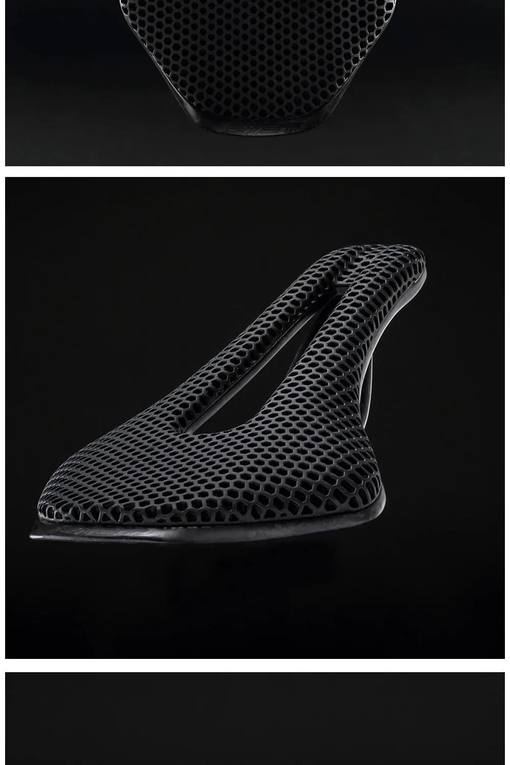 RYET 3D Printed Carbon Bike Saddle For MTB Road Bike Cycling Seat Bicycle Ultralight Saddle Full Carbon Cushion Cycling Parts