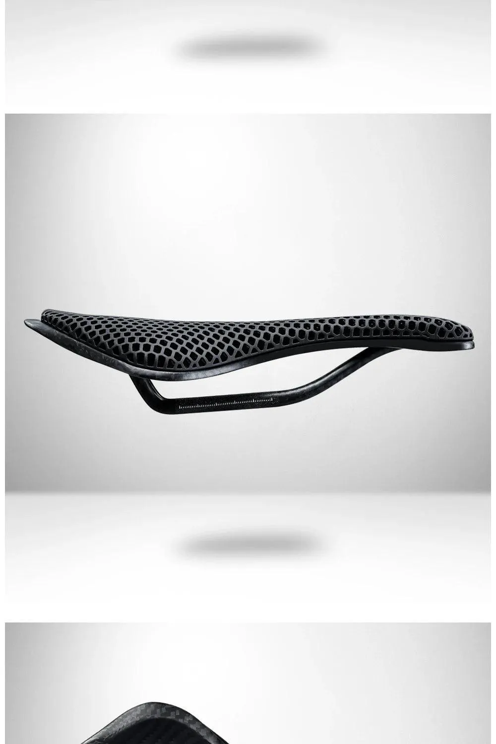 RYET 3D Printed Carbon Bike Saddle For MTB Road Bike Cycling Seat Bicycle Ultralight Saddle Full Carbon Cushion Cycling Parts