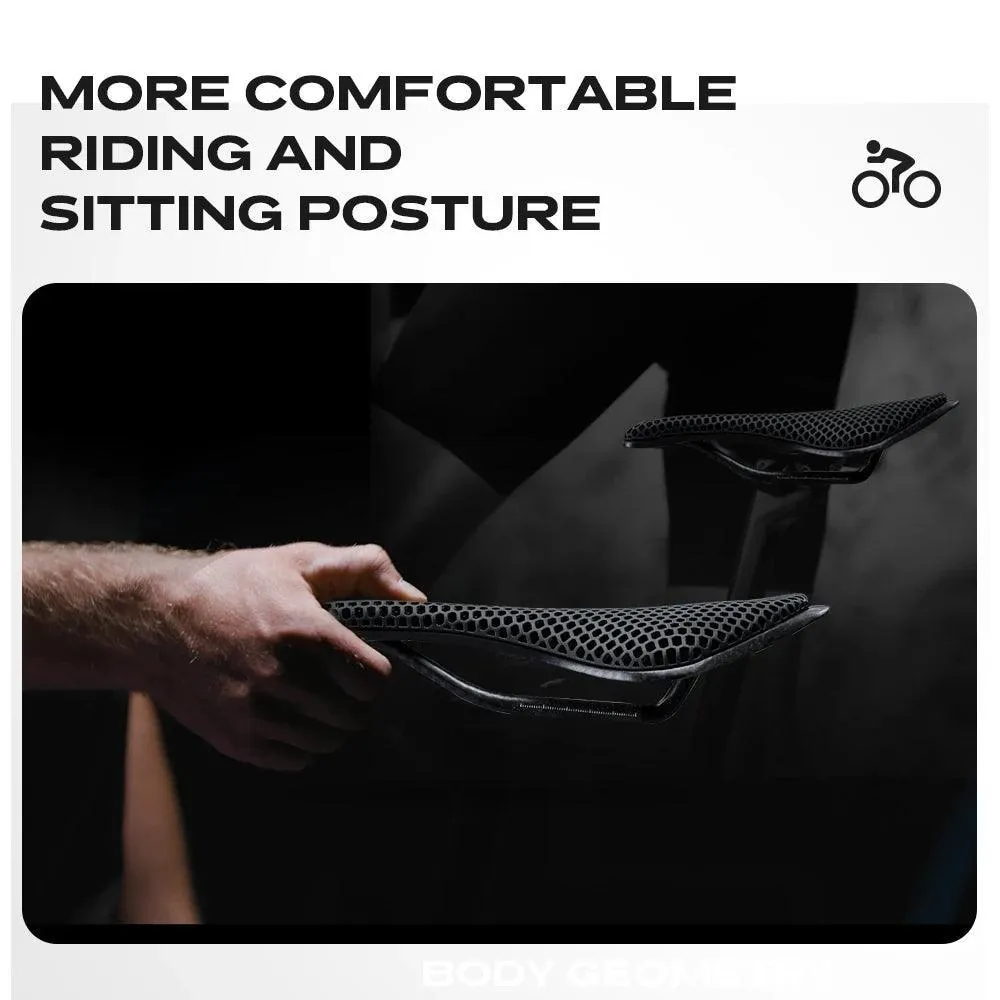 RYET 3D Printed Carbon Bike Saddle For MTB Road Bike Cycling Seat Bicycle Ultralight Saddle Full Carbon Cushion Cycling Parts
