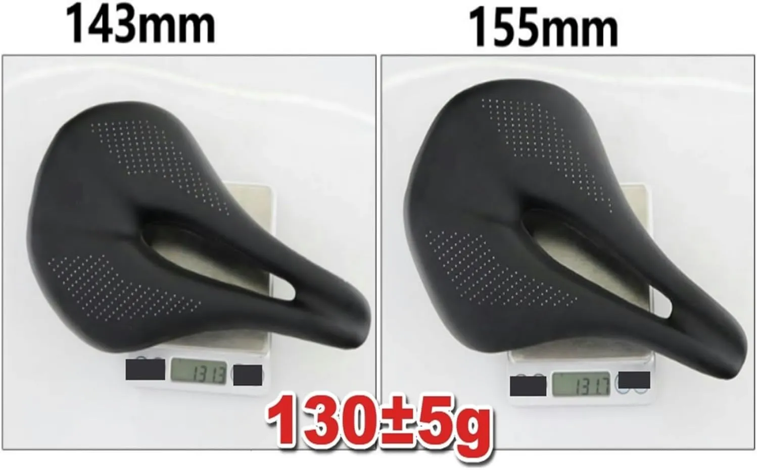 Saddle Road Mountain Bike Bicycle Saddle Fit for Cycling Saddle Trail Comfort Races Seat Red White 130g Bicycle Saddle