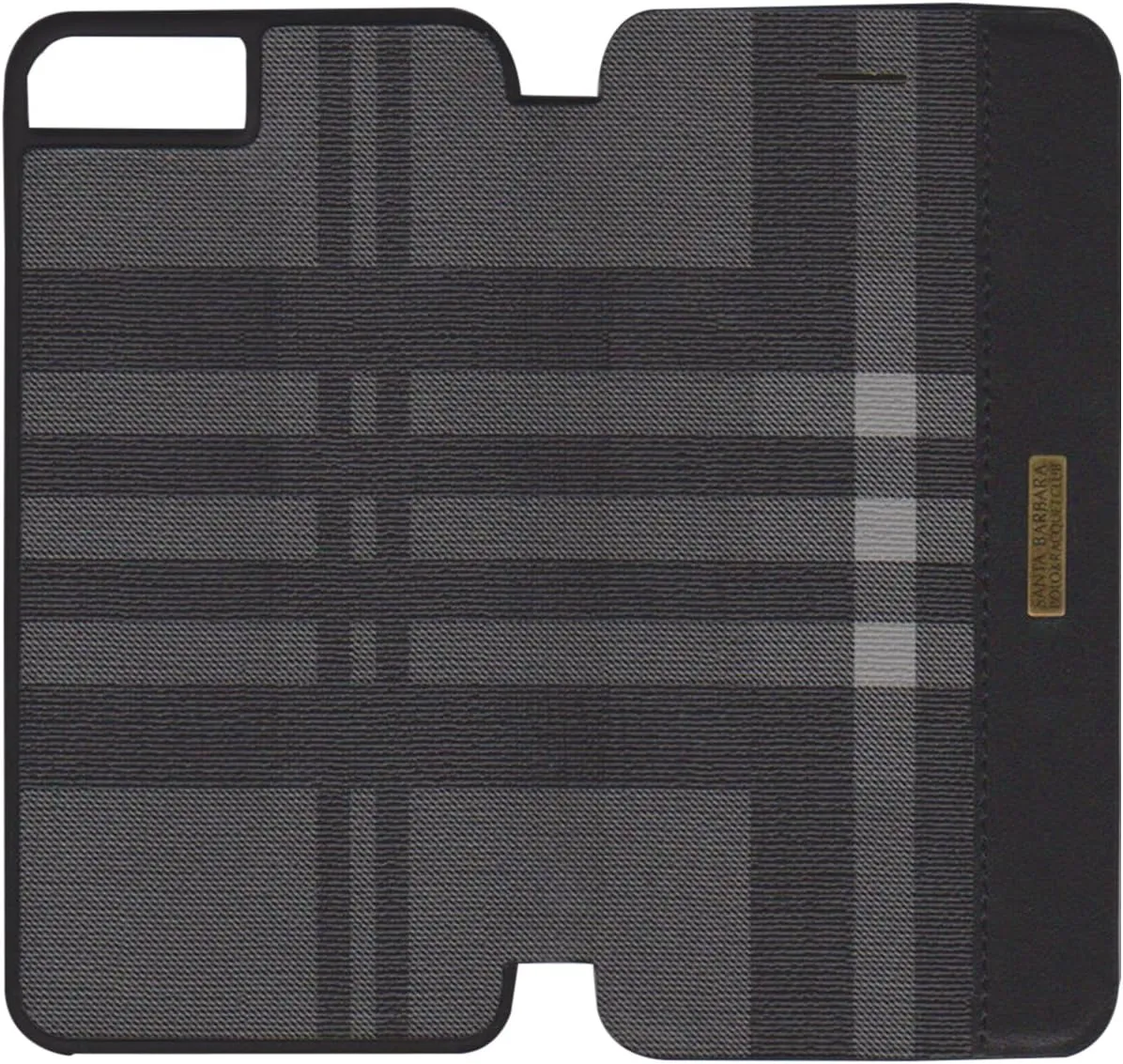 SANTA BARBARA Polo & Racquet Club® Apple Plaid iPhone 7 Plus (5.5") Folio Case Midnight Reverie SB-IP7SPPLA-FLBLK-1