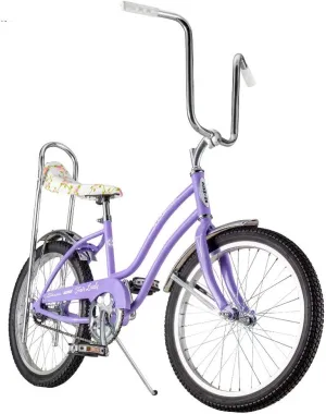 Schwinn Classic Sting-Ray and Fair Lady Beach Cruiser Bike, for Boys and Girls, 20-Inch Wheels, Single-Speed, High Rise Ape Handlebars, Coaster Brakes