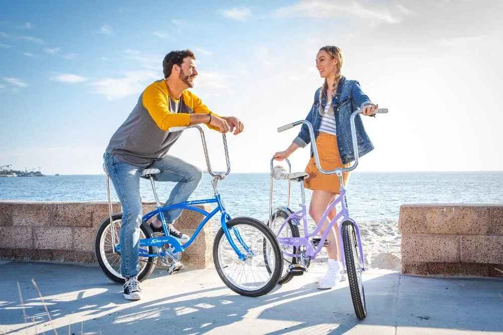 Schwinn Classic Sting-Ray and Fair Lady Beach Cruiser Bike, for Boys and Girls, 20-Inch Wheels, Single-Speed, High Rise Ape Handlebars, Coaster Brakes