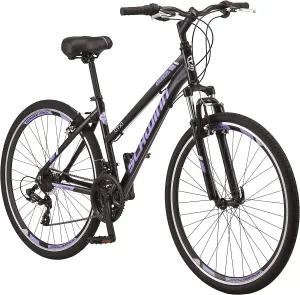Schwinn GTX Comfort Adult Hybrid Bike, Men and Women, Dual Sport Bicycle, 700c Wheels, Step-Through or Step-Over Lightweight Aluminum Frame
