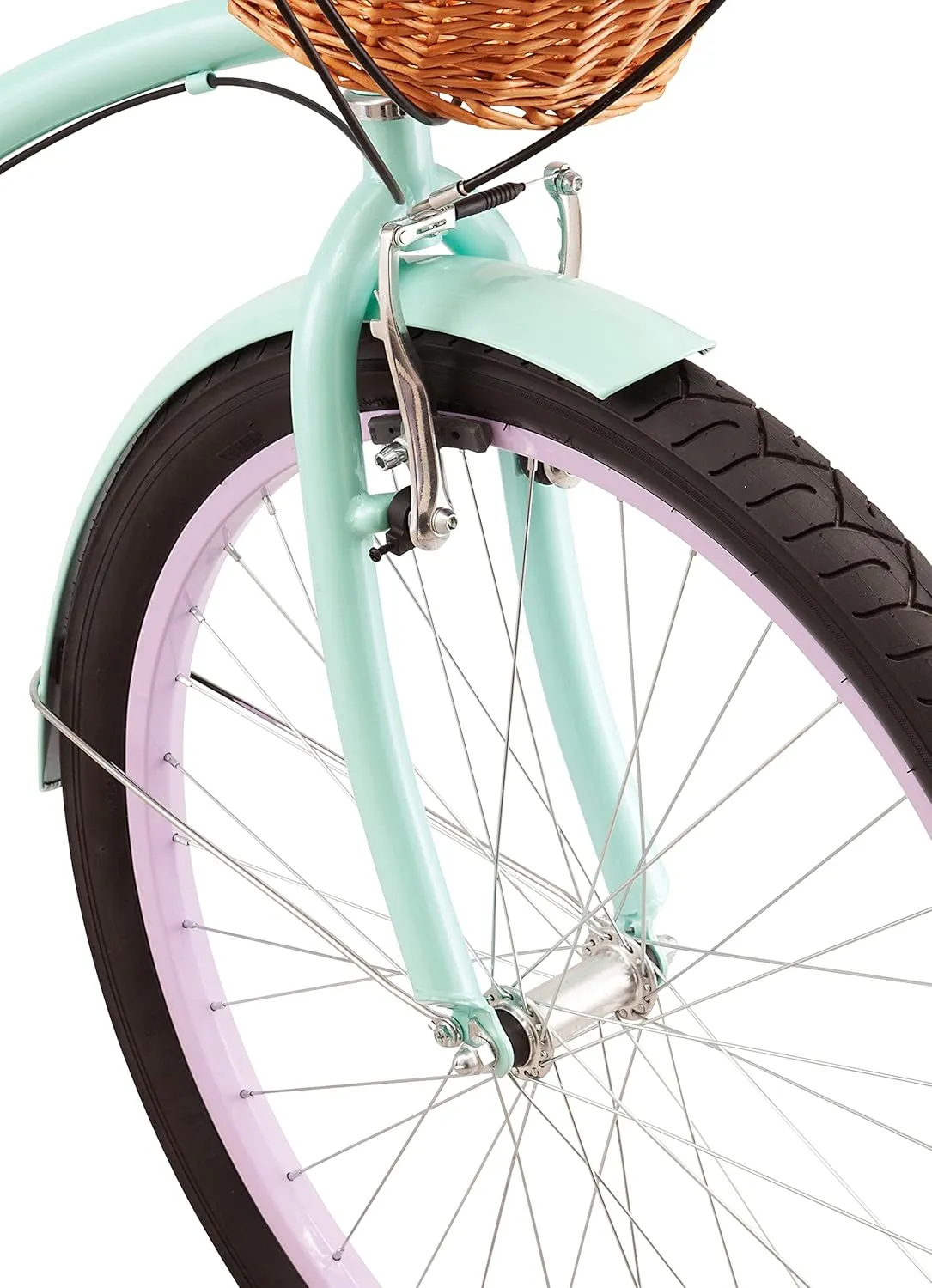 Schwinn Perla Cruiser Bike, 26 Inch Bike for Women and Men, 7-Speed Beach Cruiser Bicycle, Linear Pull Brakes, Comfortable Quilted Seat, Upright Riding Position, Adult Bicycle