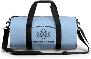 Science Physics Physicist Compact Gym Bag Travel Duffel Bags Lightweight Foldable Sports Tote Gymbag