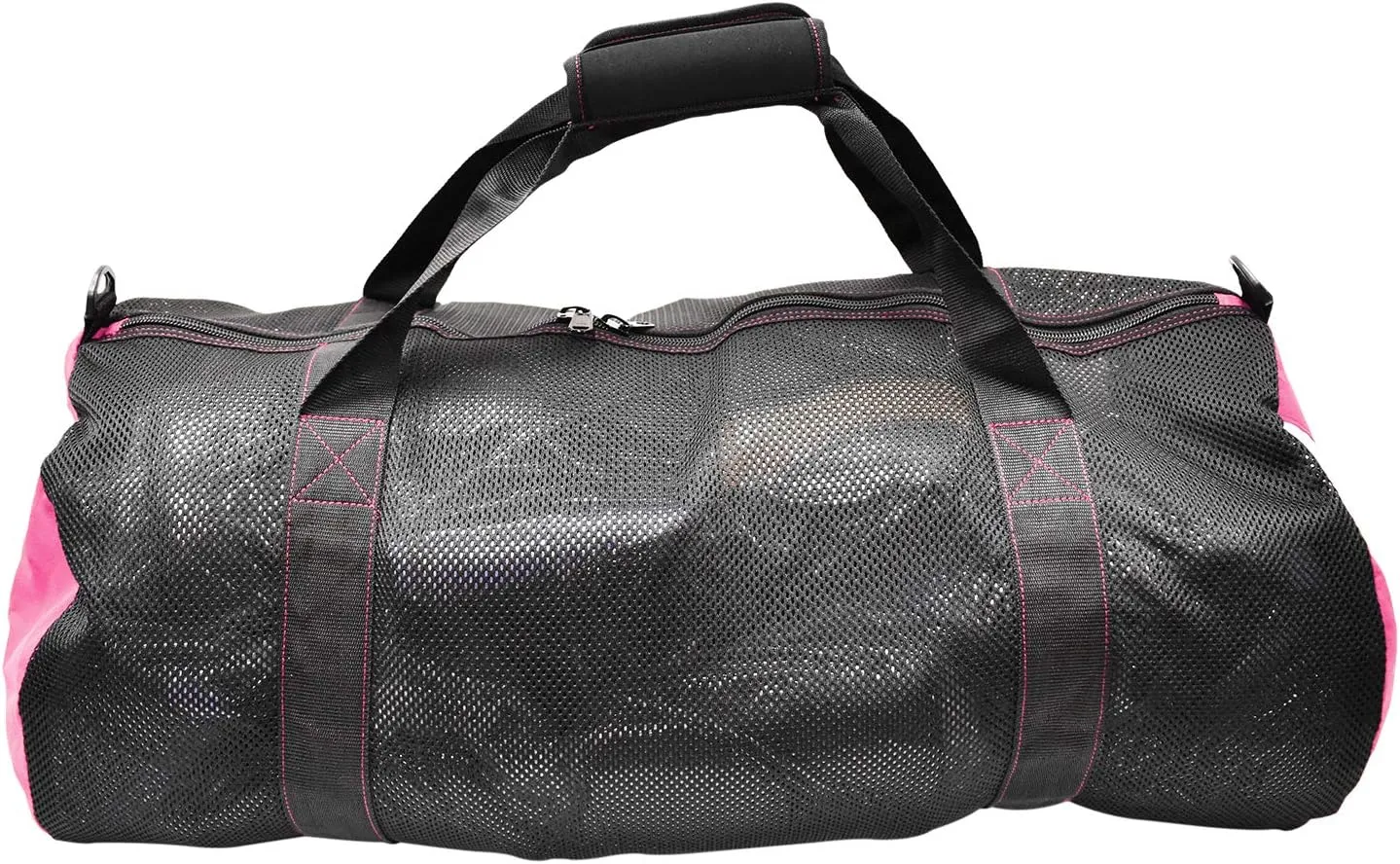 Scuba Choice Collapsible Mesh Duffle Bag for Dive Gear, 600D Polyester, YKK Zipper, 30" x 16", Neoprene Comfort Grip & Extra Shoulder Strap – Durable, Spacious Storage Diving Equipment Accessories