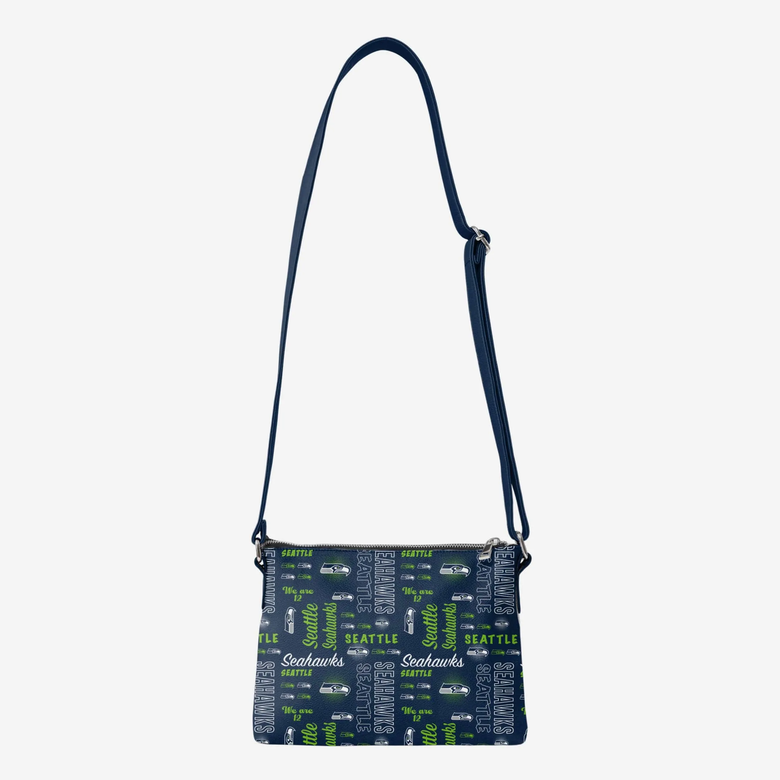 Seattle Seahawks Spirited Style Printed Collection Foldover Tote Bag