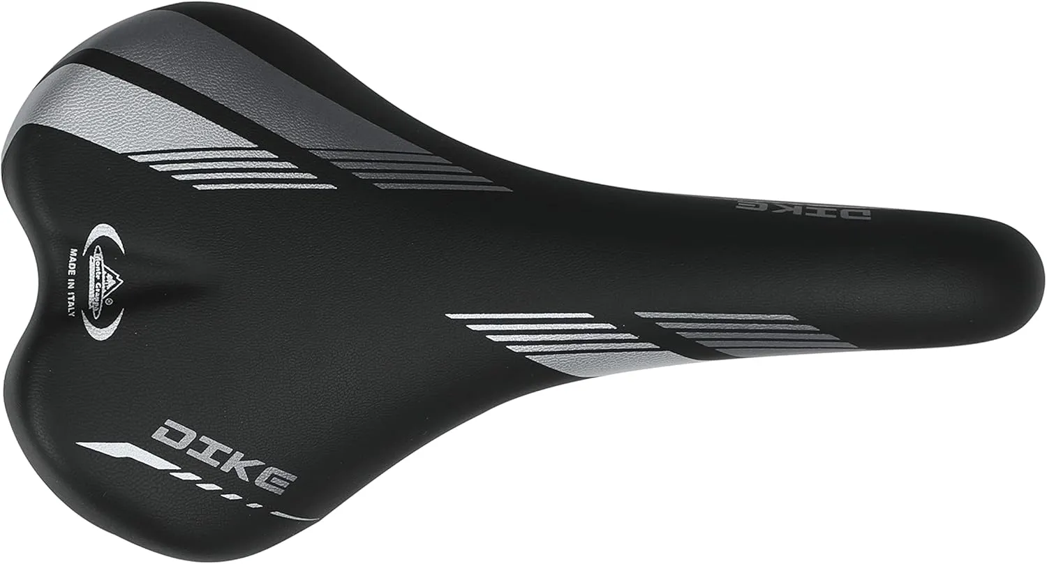 Selle Monte Grappa Composite 250 g Italy Dike Road Bike Bicycle Saddle seat (Black Silver)