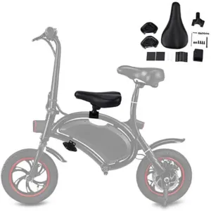 Set of Children Saddle Seat Foot Pedals Bicycle Saddle Children Ebike Seat for F - Wheel DYU Electric Bike