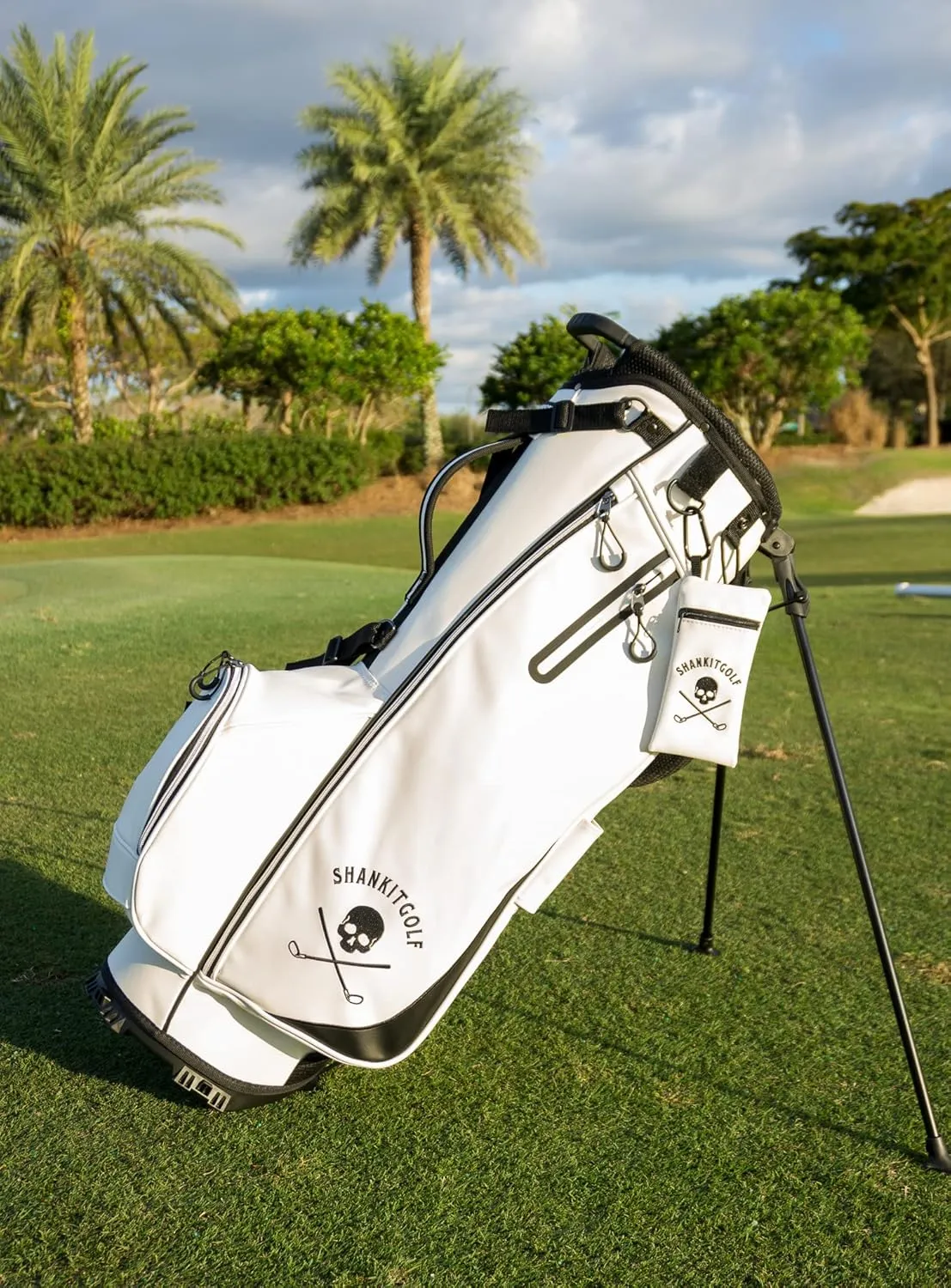 SHANKITGOLF Golf Bag 14 Way and 5 Way Dividers PU Leather with Straps Lightweight Tee Pouch