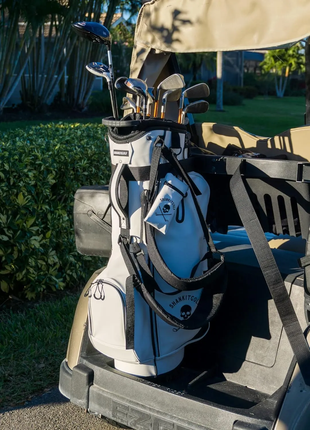 SHANKITGOLF Golf Bag 14 Way and 5 Way Dividers PU Leather with Straps Lightweight Tee Pouch