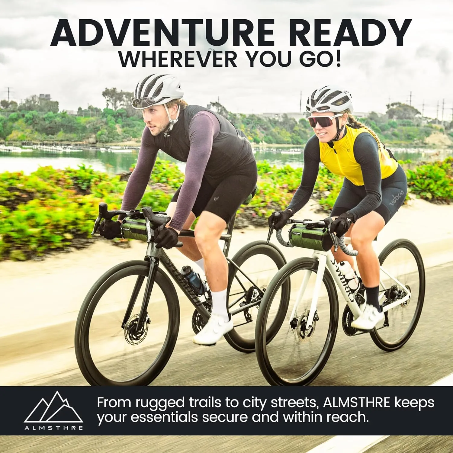 Signature Bar Bag – Hunter Green | Hard-Shell Bike Handlebar Bag with Waterproof Zippers & Adjustable Straps | Lightweight Bicycle Handlebar Bag, Compatible with Road, Gravel & MTB Bikes