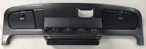 Simulated Carbon Fiber Full Golf Cart Dash to fit E-Z-Go TXT (Does not fit Current New Generation)
