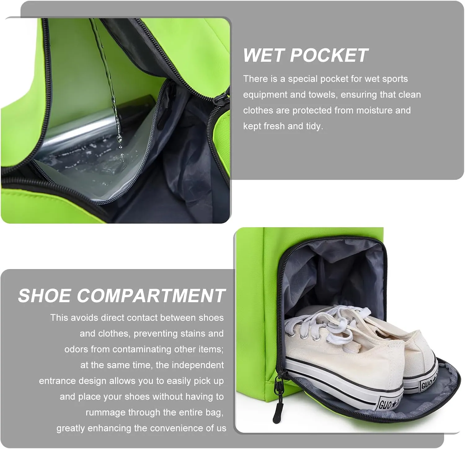 Small Gym Bag for Women Sports Duffel Bag with Shoes Compartment, Waterproof Travel Duffel Bag Carry on Bag Overnight Bag Weekender Bags for Workout Swimming Yoga Dance