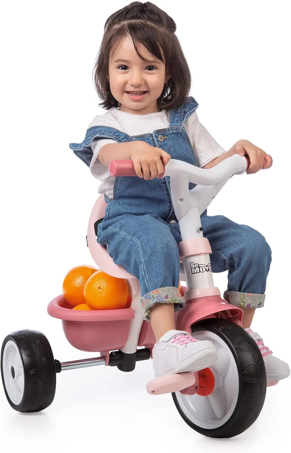 Smoby Tricycle - Pink, Metal, 68 x 52 x 52 cm, Suitable for Children 15 Months , Unisex, Made in Spain
