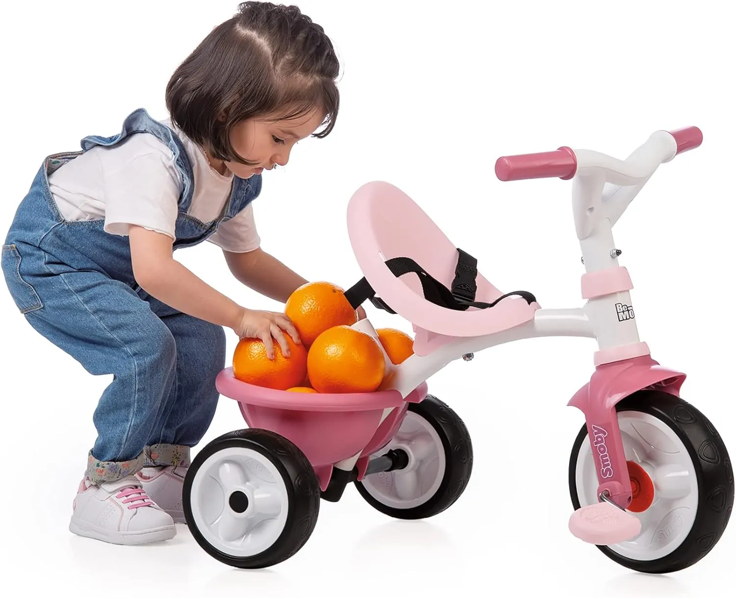 Smoby Tricycle - Pink, Metal, 68 x 52 x 52 cm, Suitable for Children 15 Months , Unisex, Made in Spain