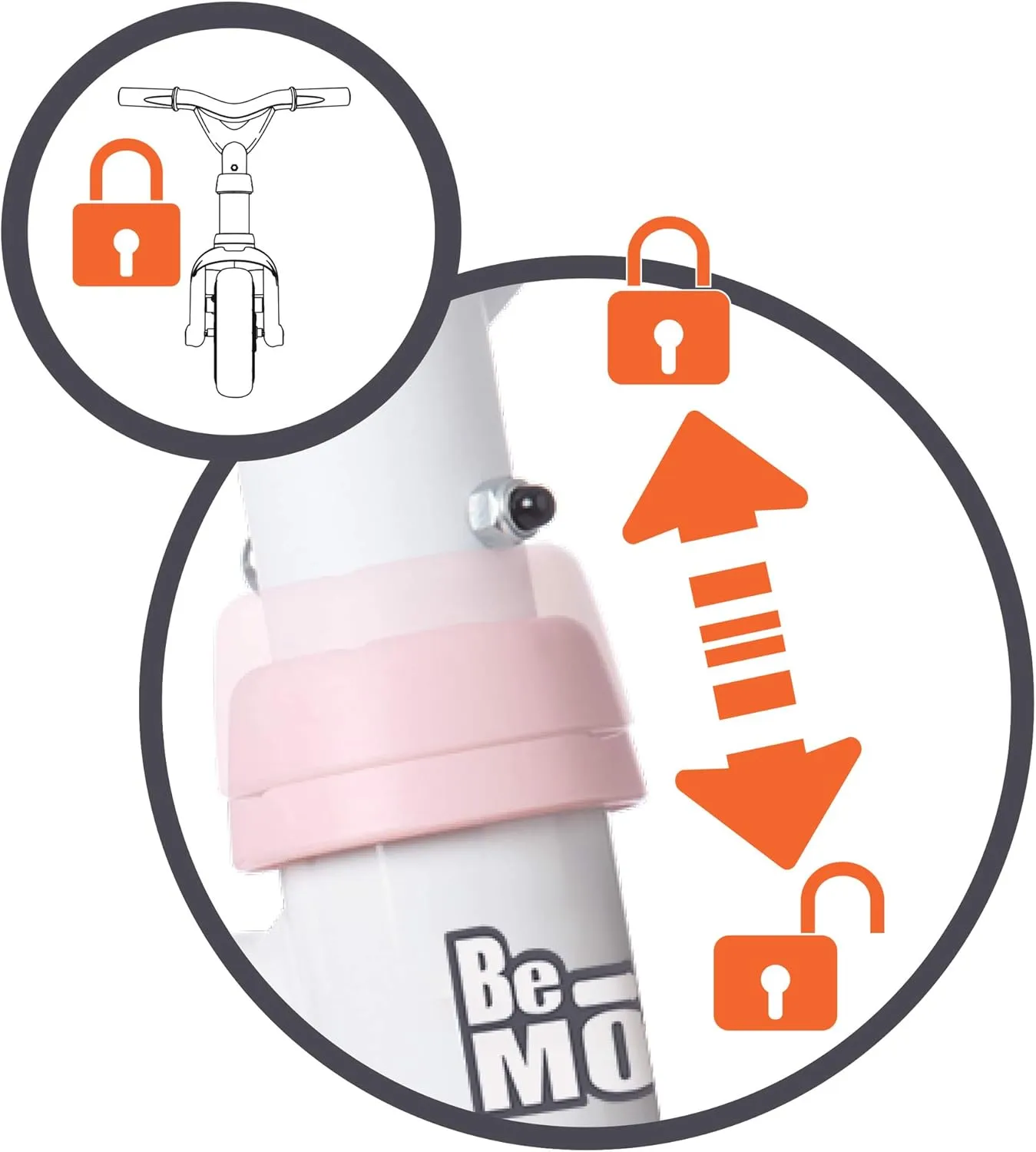 Smoby Tricycle - Pink, Metal, 68 x 52 x 52 cm, Suitable for Children 15 Months , Unisex, Made in Spain