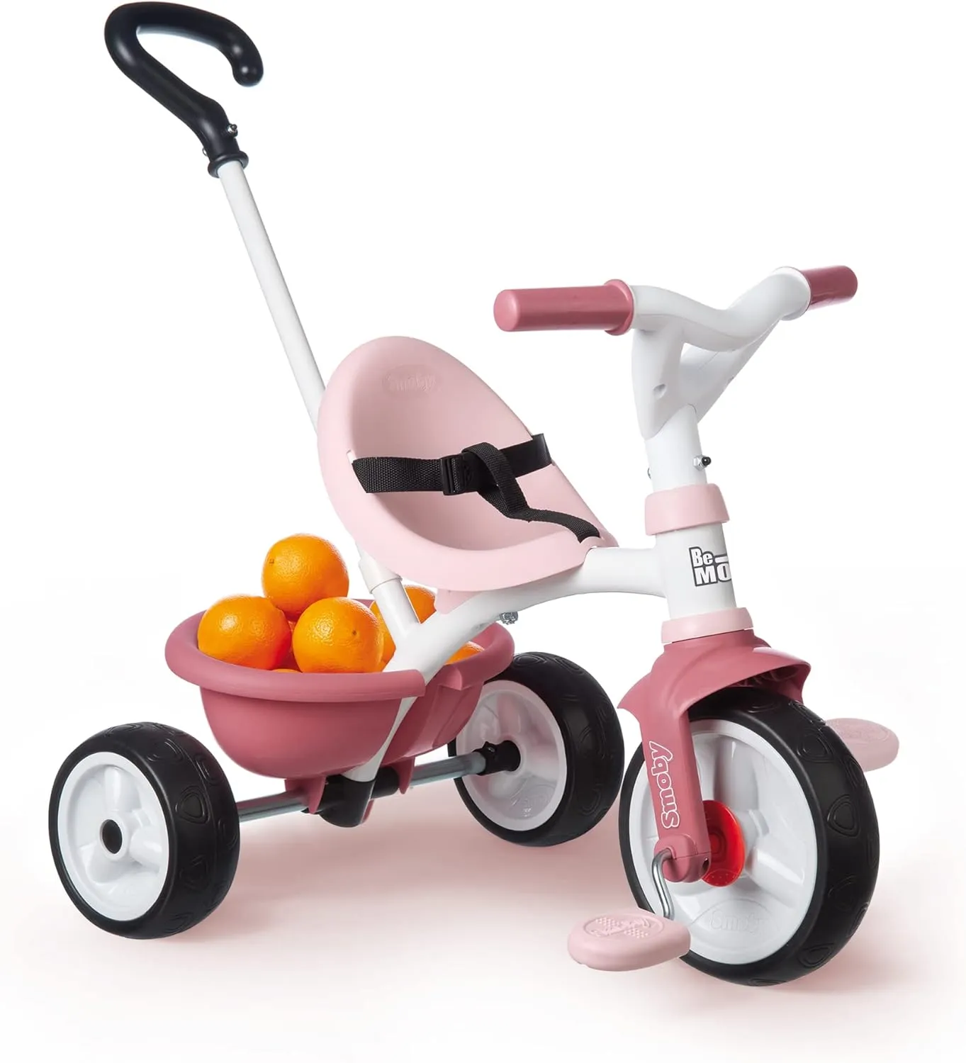 Smoby Tricycle - Pink, Metal, 68 x 52 x 52 cm, Suitable for Children 15 Months , Unisex, Made in Spain