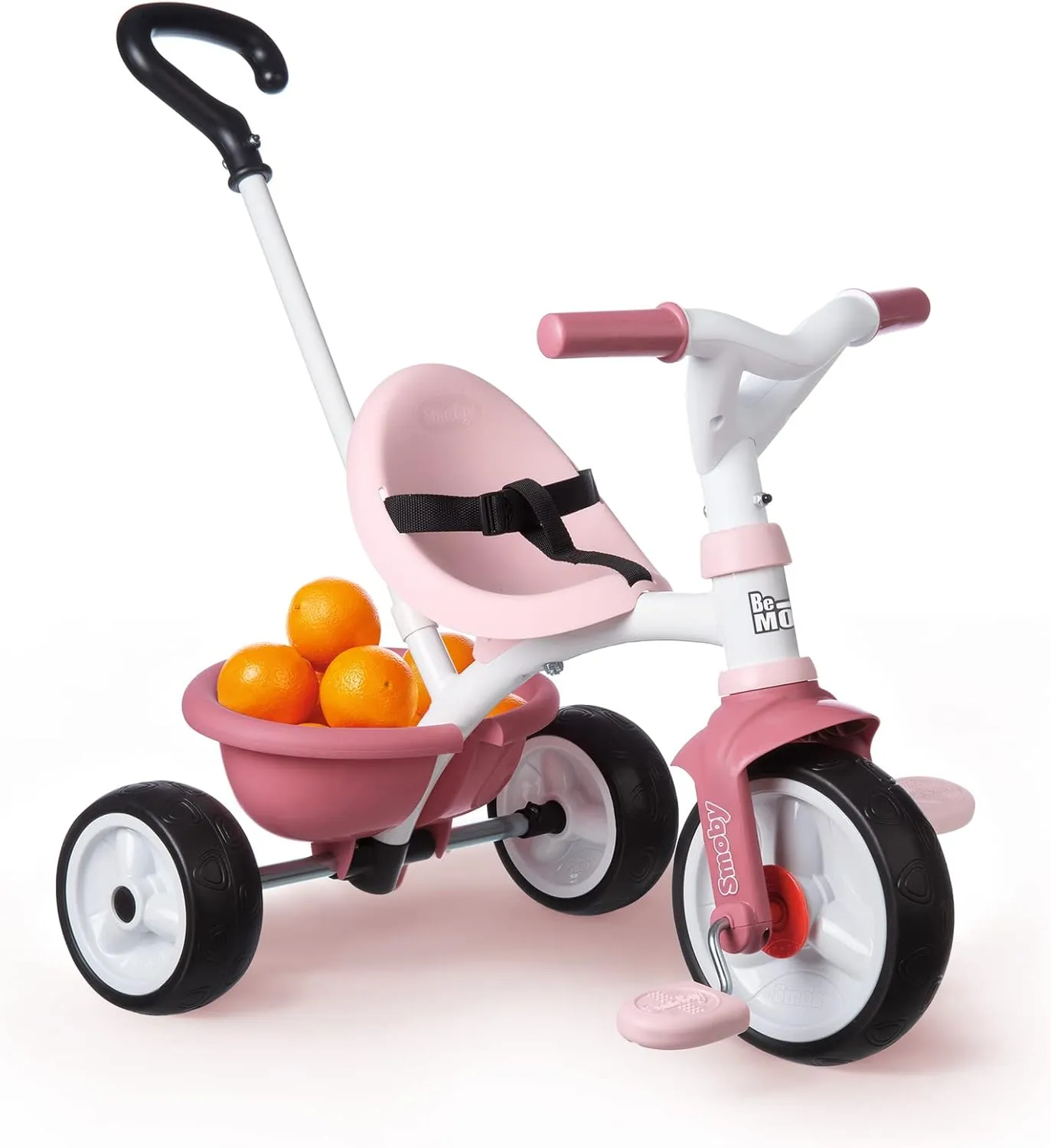 Smoby Tricycle - Pink, Metal, 68 x 52 x 52 cm, Suitable for Children 15 Months , Unisex, Made in Spain