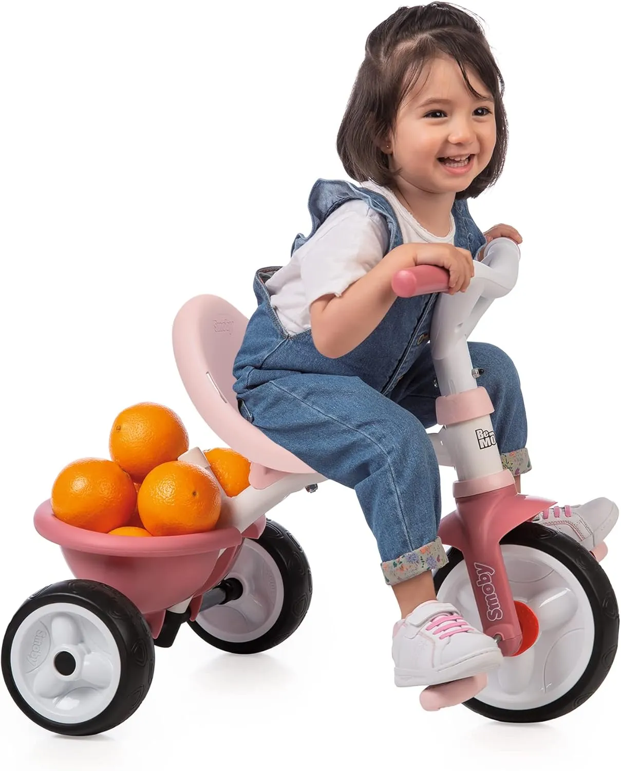Smoby Tricycle - Pink, Metal, 68 x 52 x 52 cm, Suitable for Children 15 Months , Unisex, Made in Spain