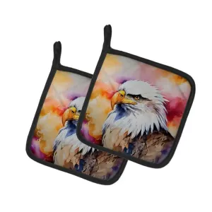 Soaring Eagle Pot Holders: Grab Yours Now! Elevate your kitchen decor with the Eagle pot holder, a stunning blend of functionality and patriotic design.