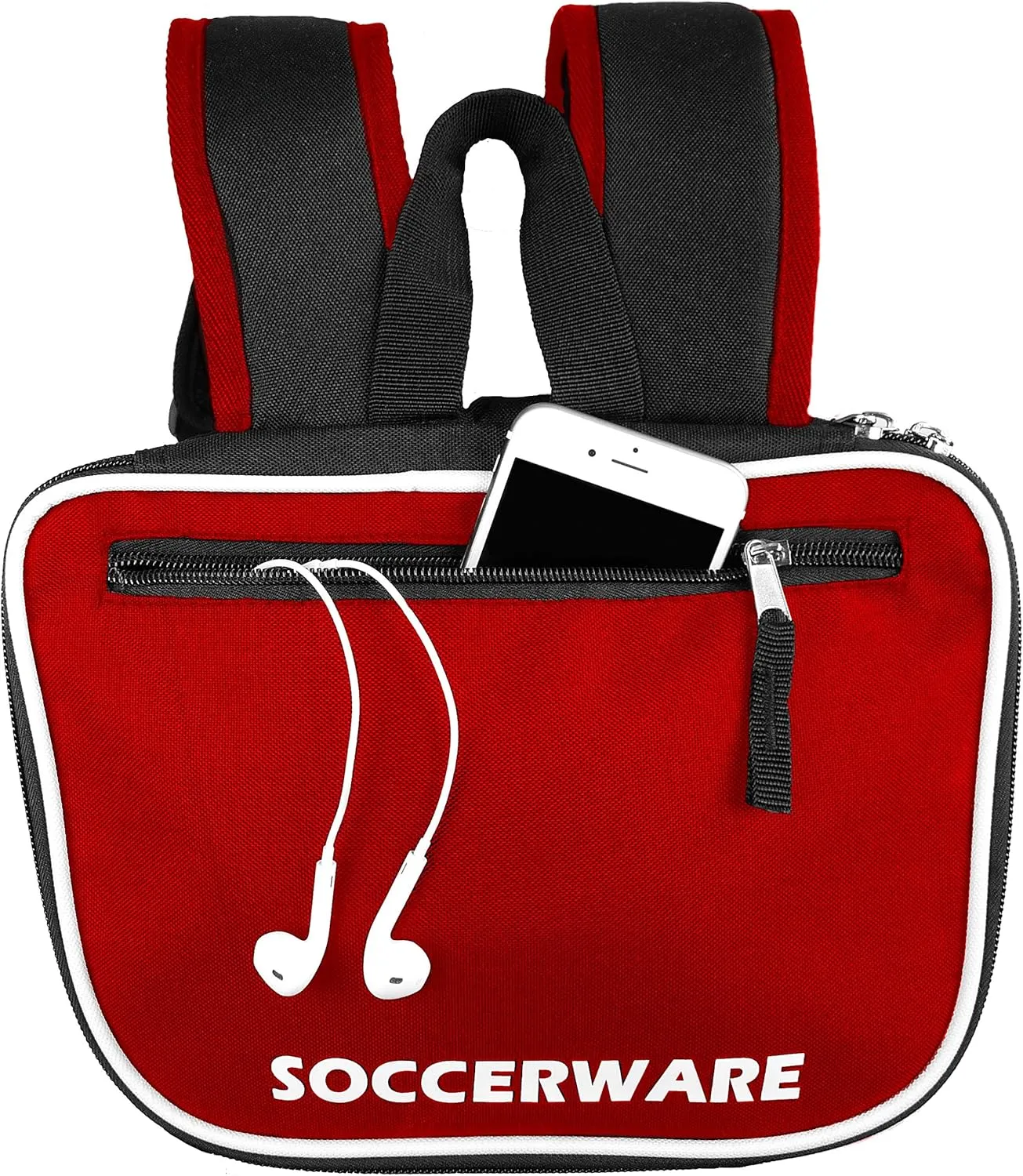 Soccer Backpack with Ball Holder Compartment - for Boys & Girls | Bag Fits All Soccer Equipment & Gym Gear (Black)