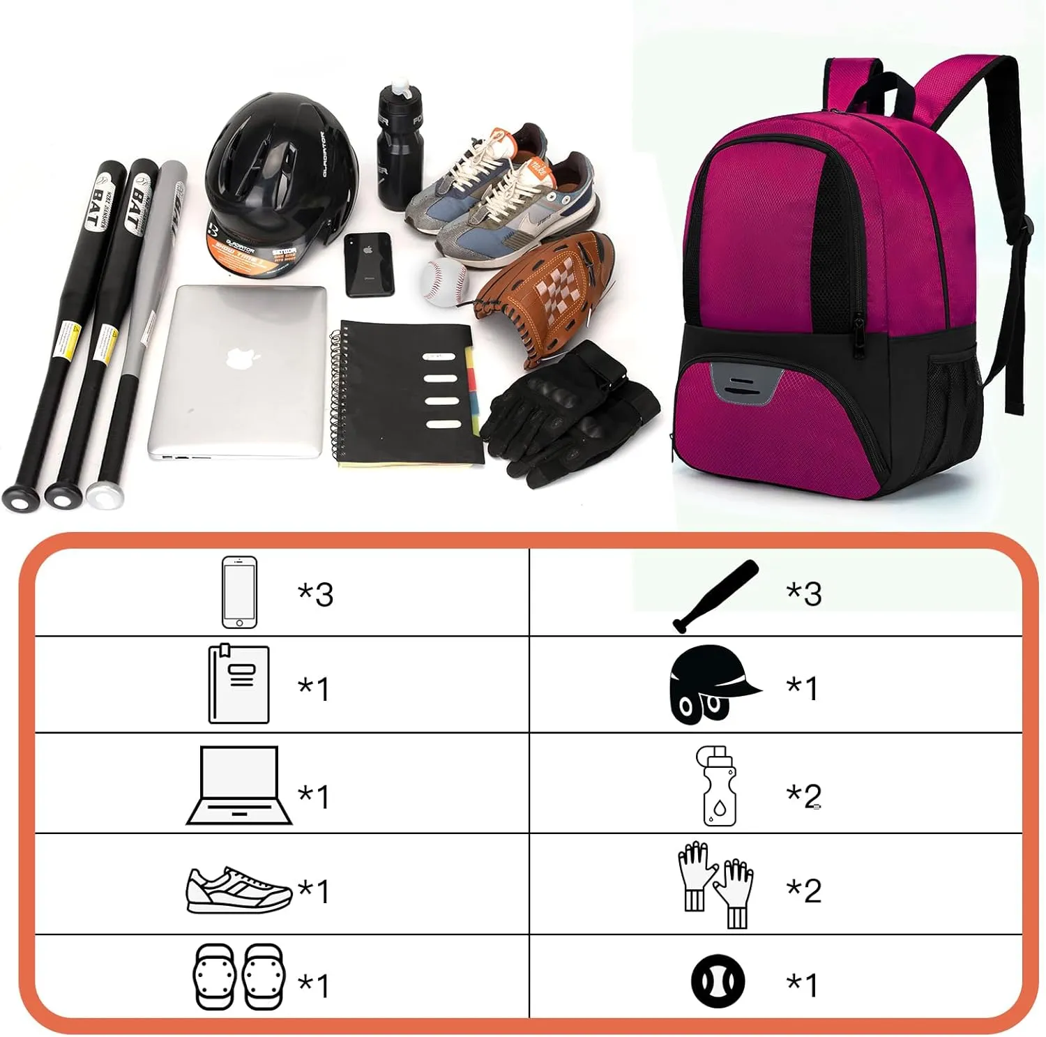 Soccer Bag,Youth Soccer Backpack, Football Volleyball Basketball Backpack fo,Sport Equipment Bags with Shoe compartment