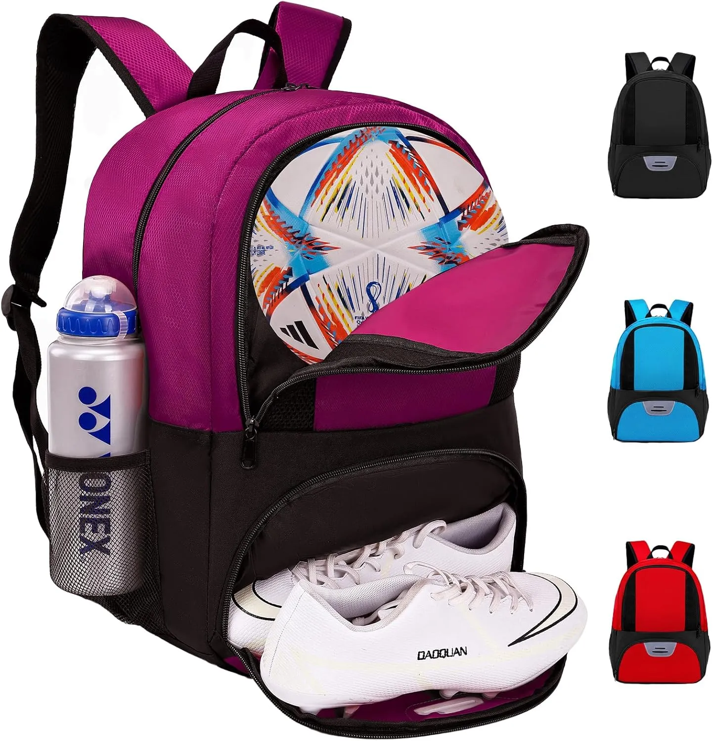 Soccer Bag,Youth Soccer Backpack, Football Volleyball Basketball Backpack fo,Sport Equipment Bags with Shoe compartment