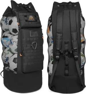Soccer Ball Bag for Coches XL Heavy Duty Sport Ball Mesh Backpack for Basketball Volleyball Football & Equipment