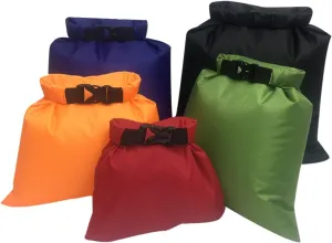 Sosoport Kayak Dry Bag Waterproof 5 Pcs Waterproof Bag for Boating Canoeing Camping Watertight Seal Closure Random Color