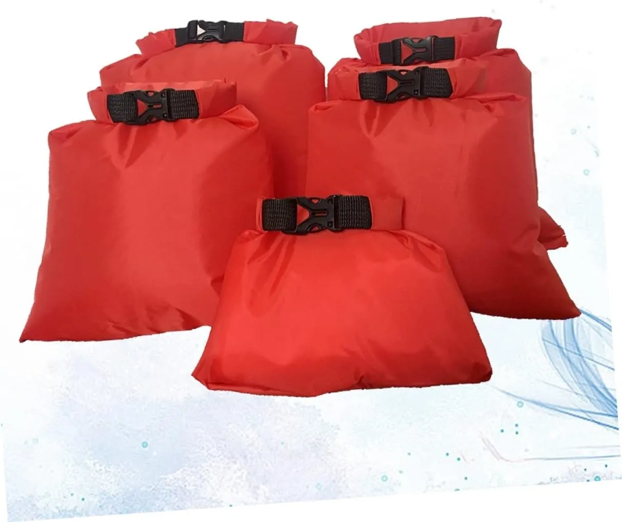 Sosoport Survival Gear Waterproof Dry Bags (1.5l-6l) Roll-top Sealed Double-stitched for Boating Kayaking