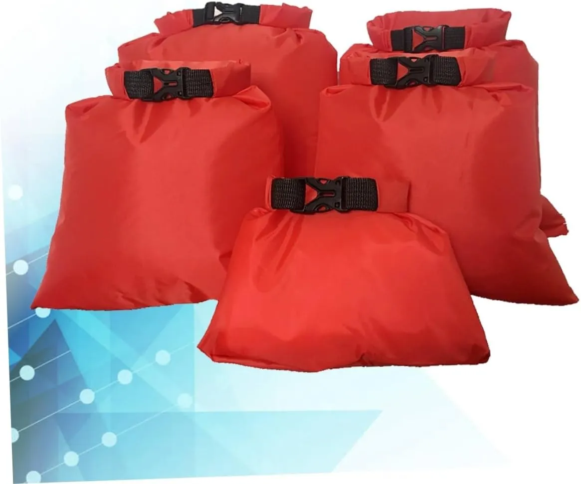 Sosoport Survival Gear Waterproof Dry Bags (1.5l-6l) Roll-top Sealed Double-stitched for Boating Kayaking