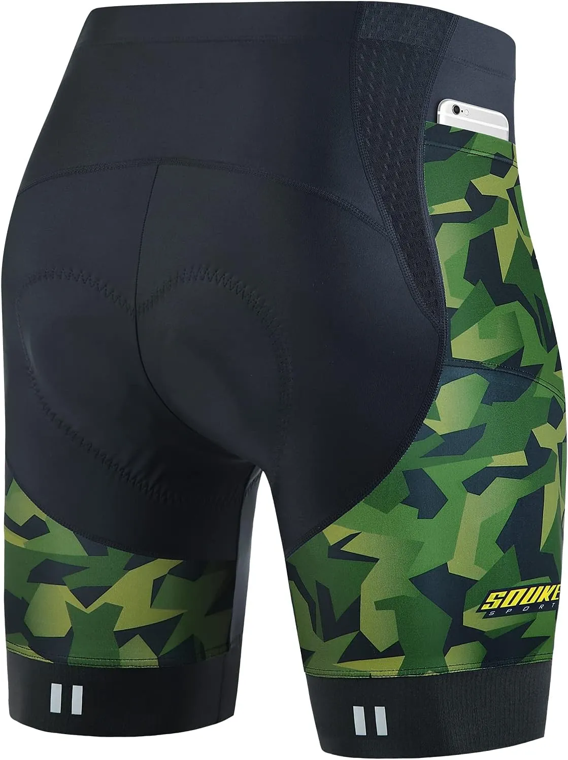 Souke Sports Padded Bike Shorts for Men Cycling Bicycle Shorts Comfortable Road Biking Pants