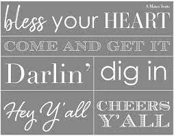 Southern Sayings Mesh Stencil 8.5"x11"