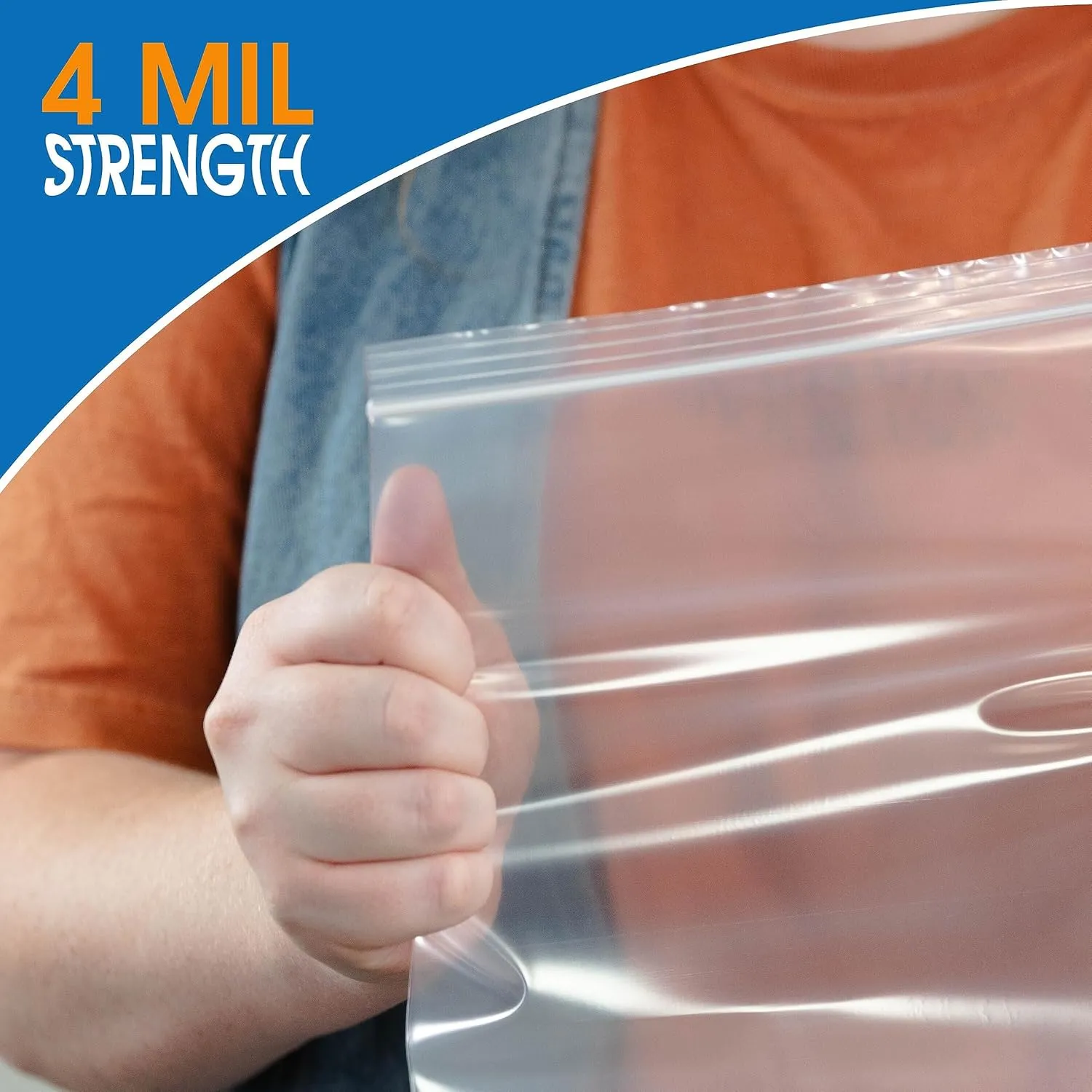 Spartan Industrial - 2” X 3” (1000 Count) 4 Mil Thick Clear Reclosable Zip Plastic Poly Bags with Resealable Lock Seal Zipper - Heavy Duty and Durable