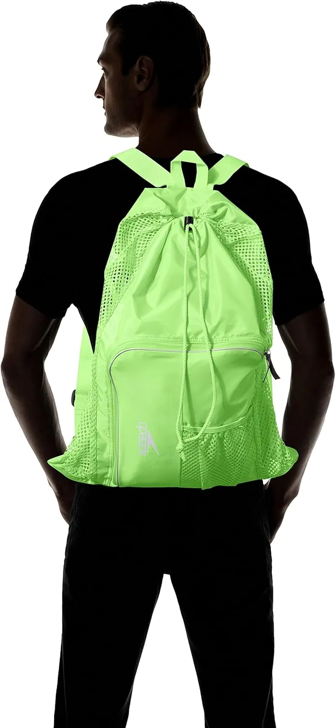 Speedo Unisex-Adult Drawstring Deluxe Ventilator Mesh Equipment Bag