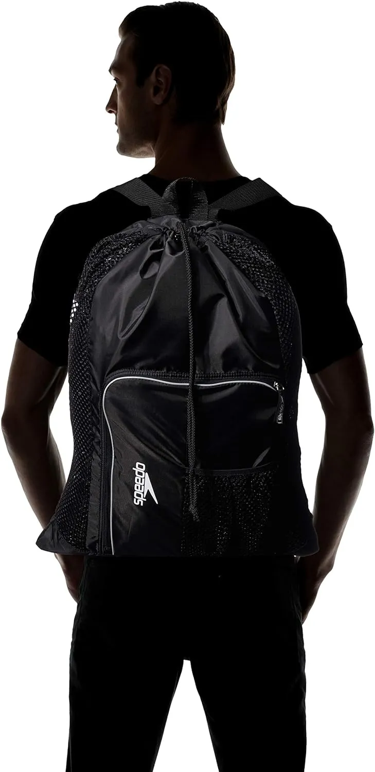 Speedo Unisex-Adult Drawstring Deluxe Ventilator Mesh Equipment Bag