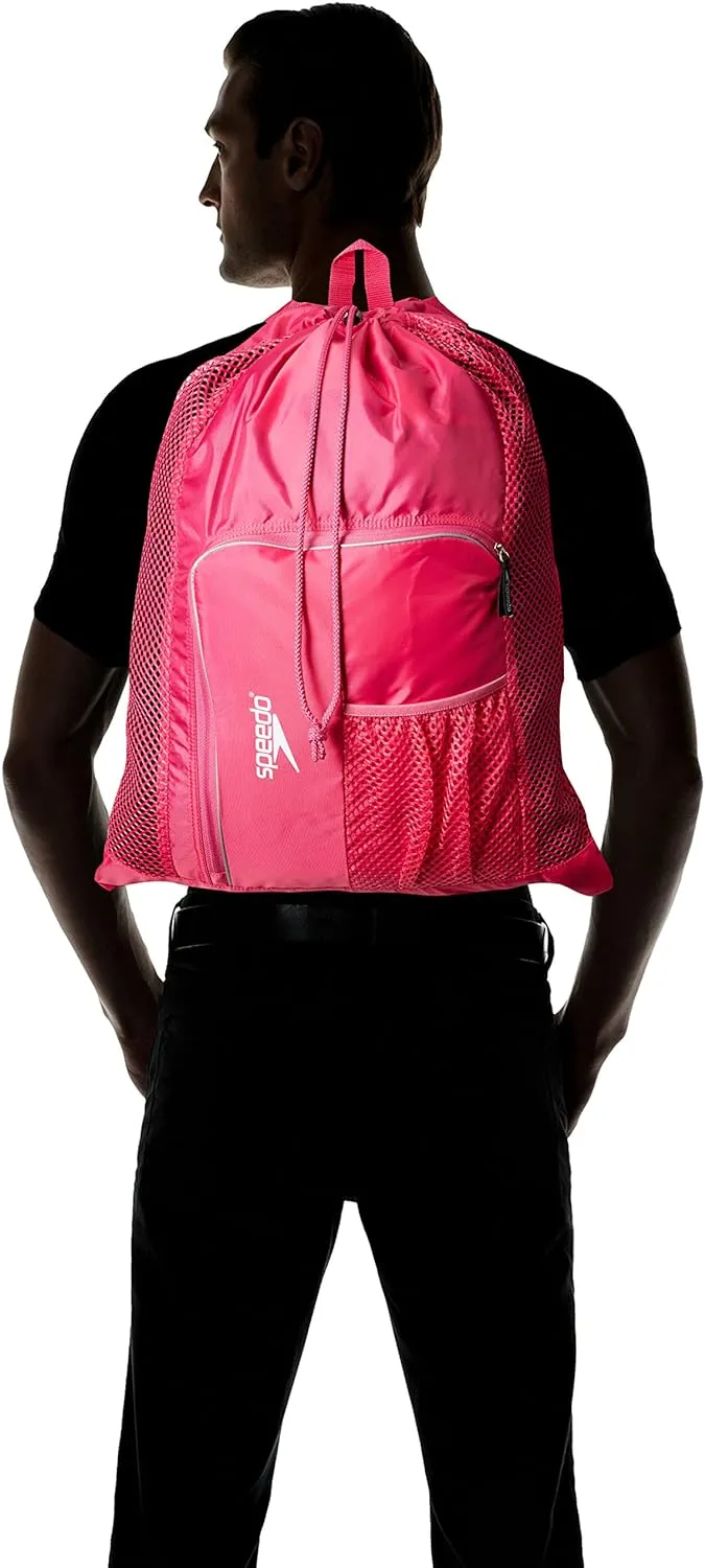 Speedo Unisex-Adult Drawstring Deluxe Ventilator Mesh Equipment Bag