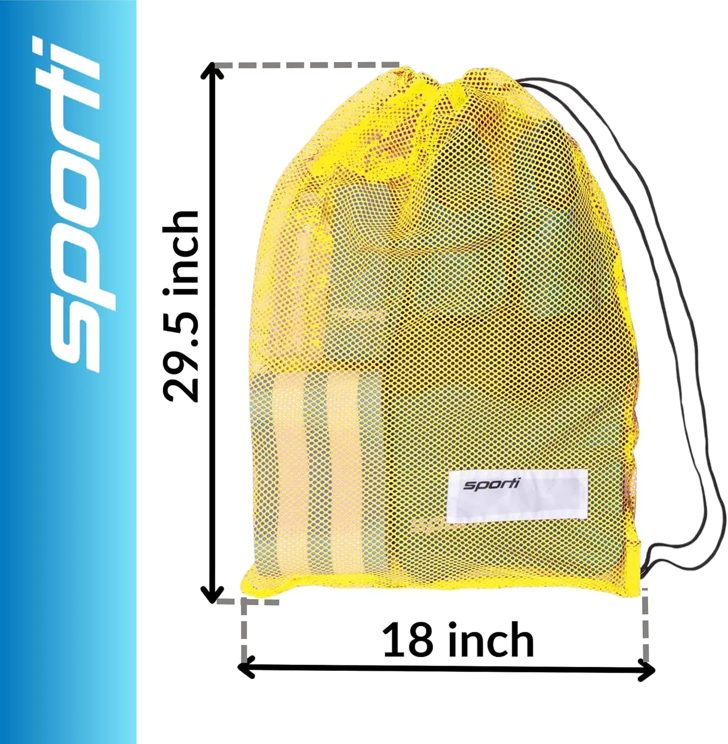 Sporti Swimming Equipment Bags, Mesh Drawstring Backpack,Swim Bag for Swimmers,Mesh Backpack for Beach